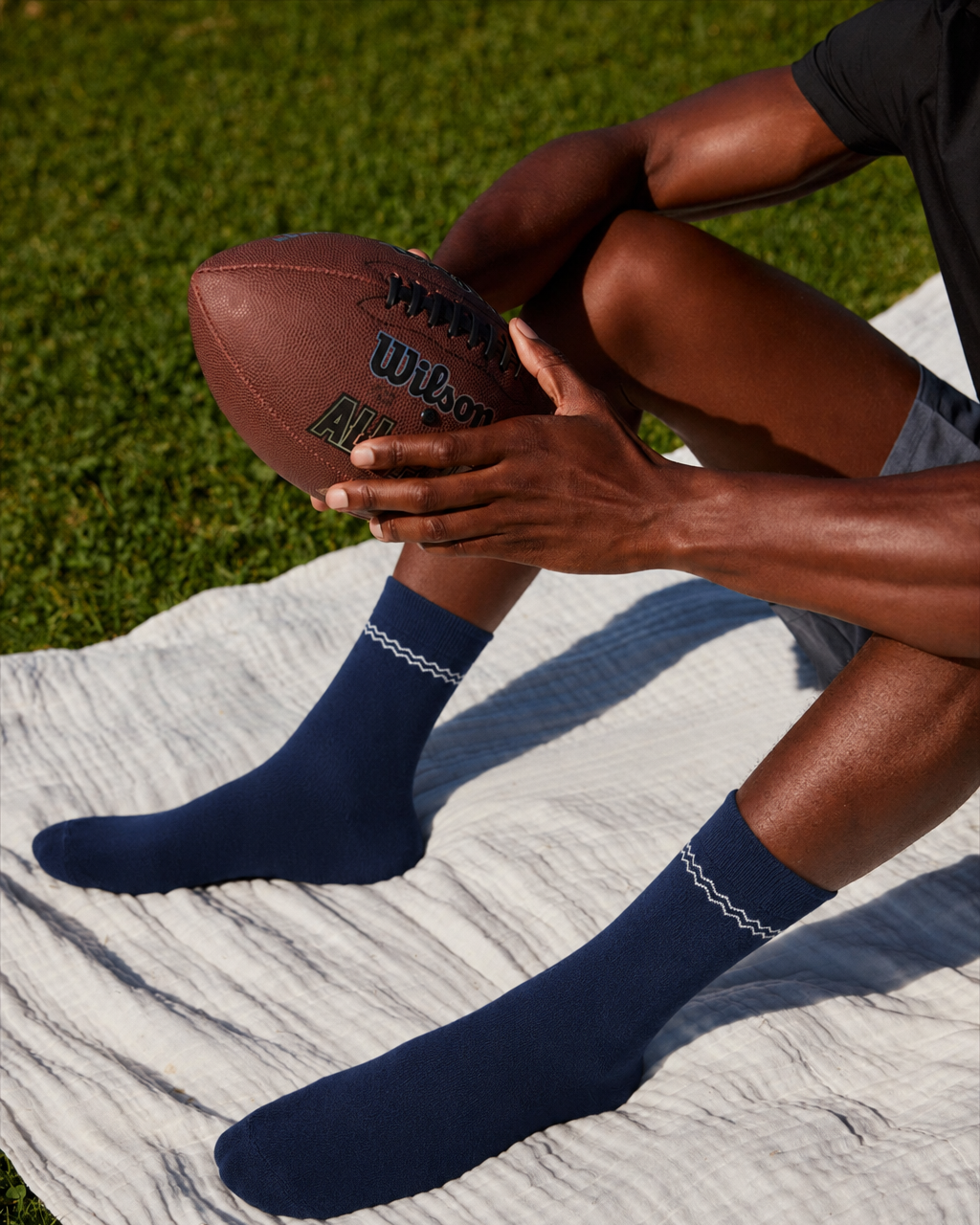 Signature Supima Socks - Blue