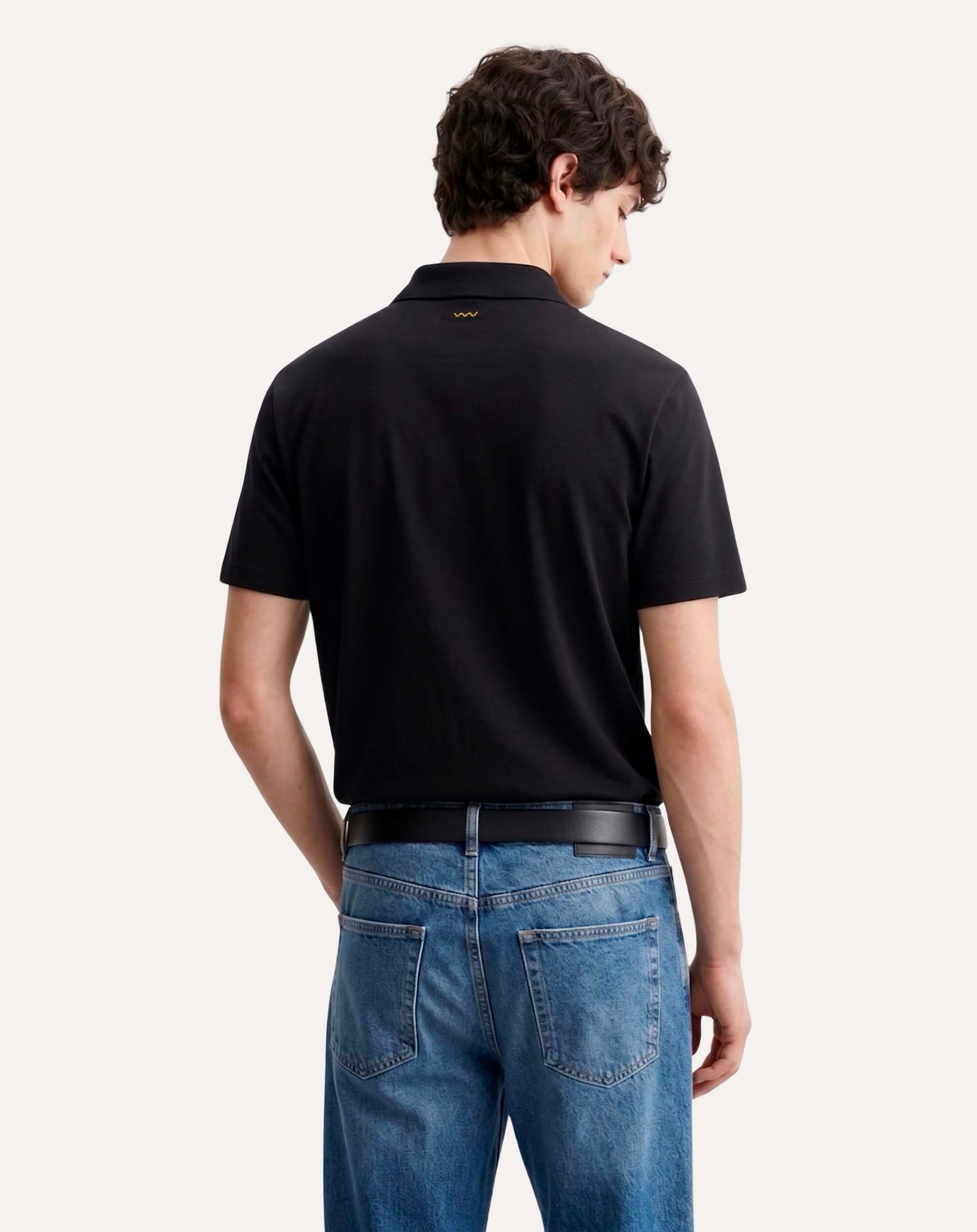 Nero Supima Polo