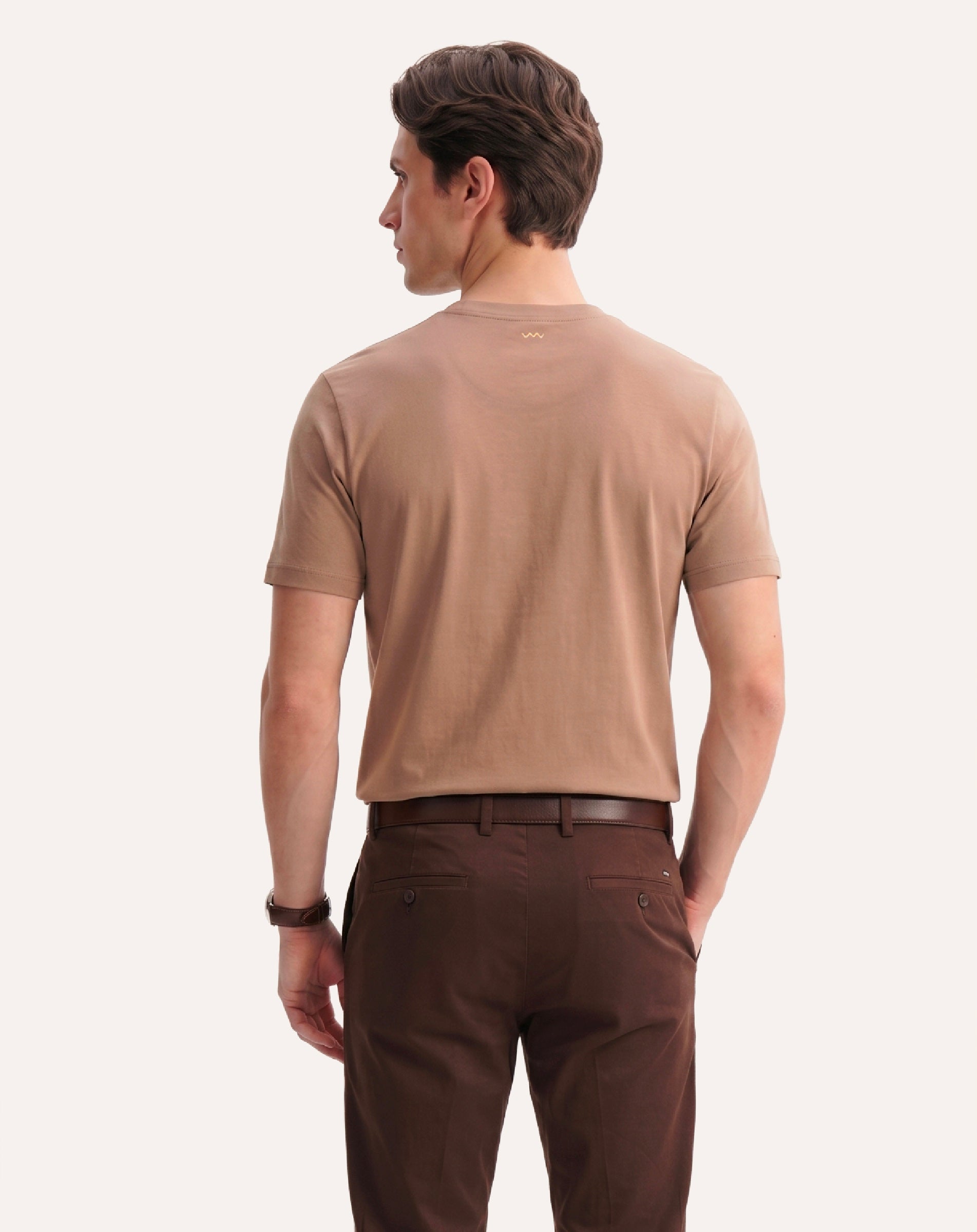 Espresso Supima Crewneck T-shirt