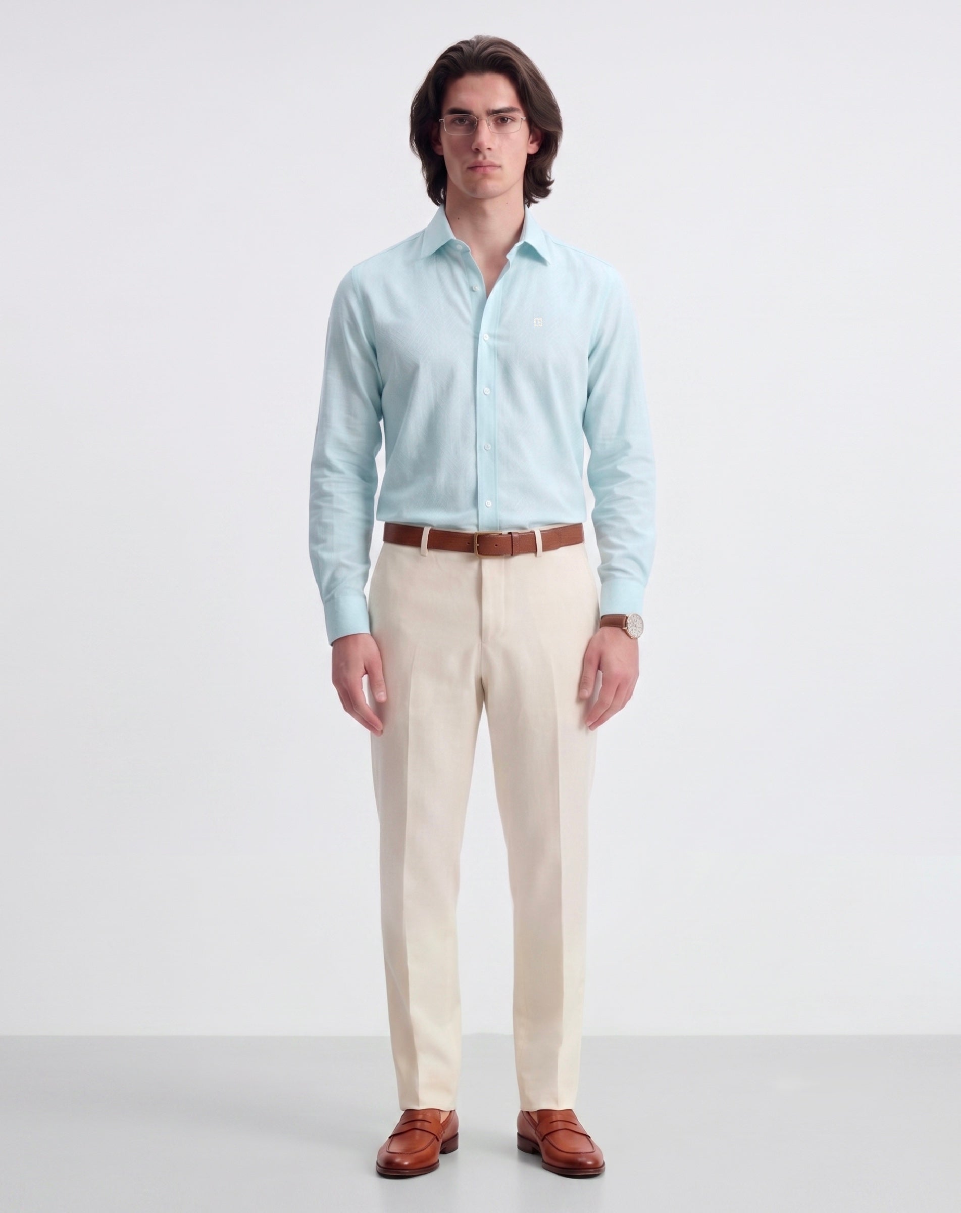 Palladio Linen Jacquard Shirt