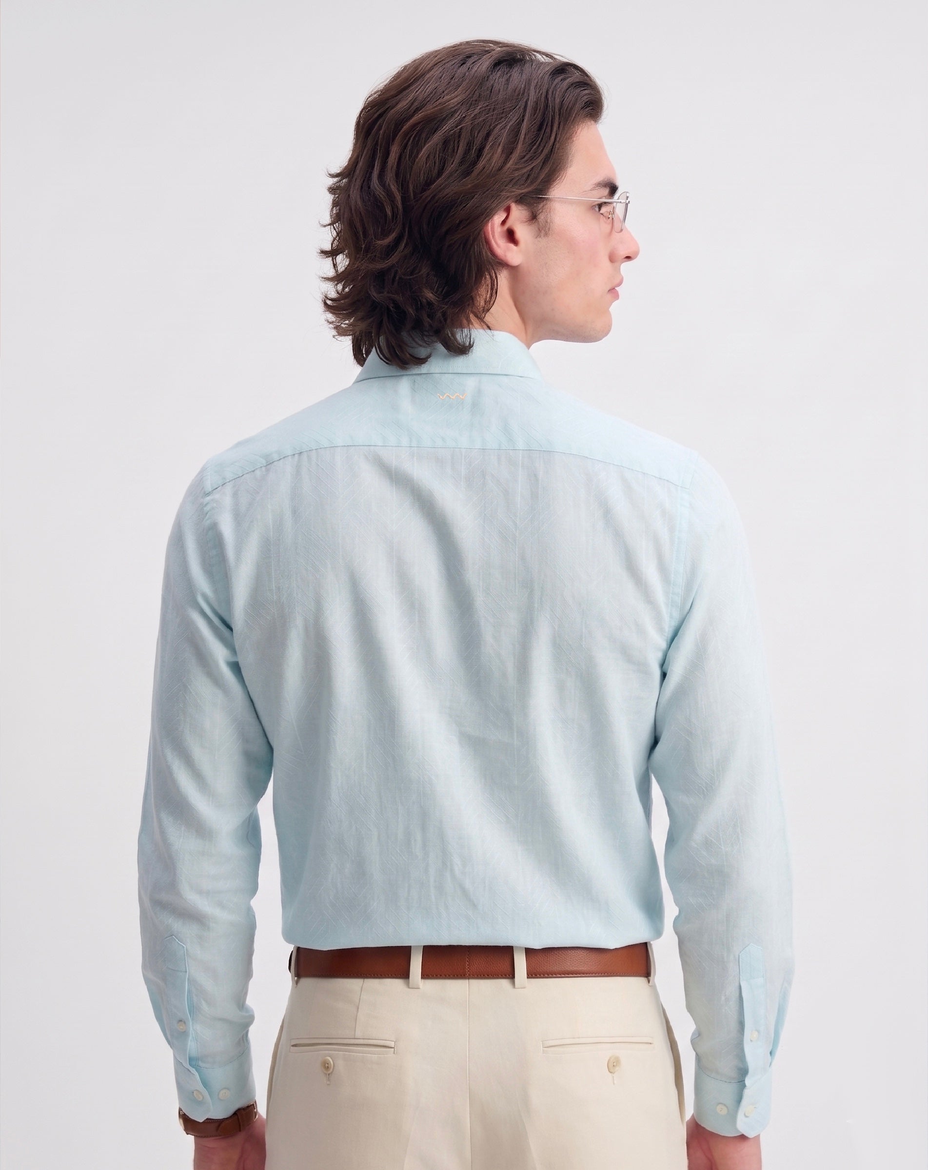 Palladio Linen Jacquard Shirt
