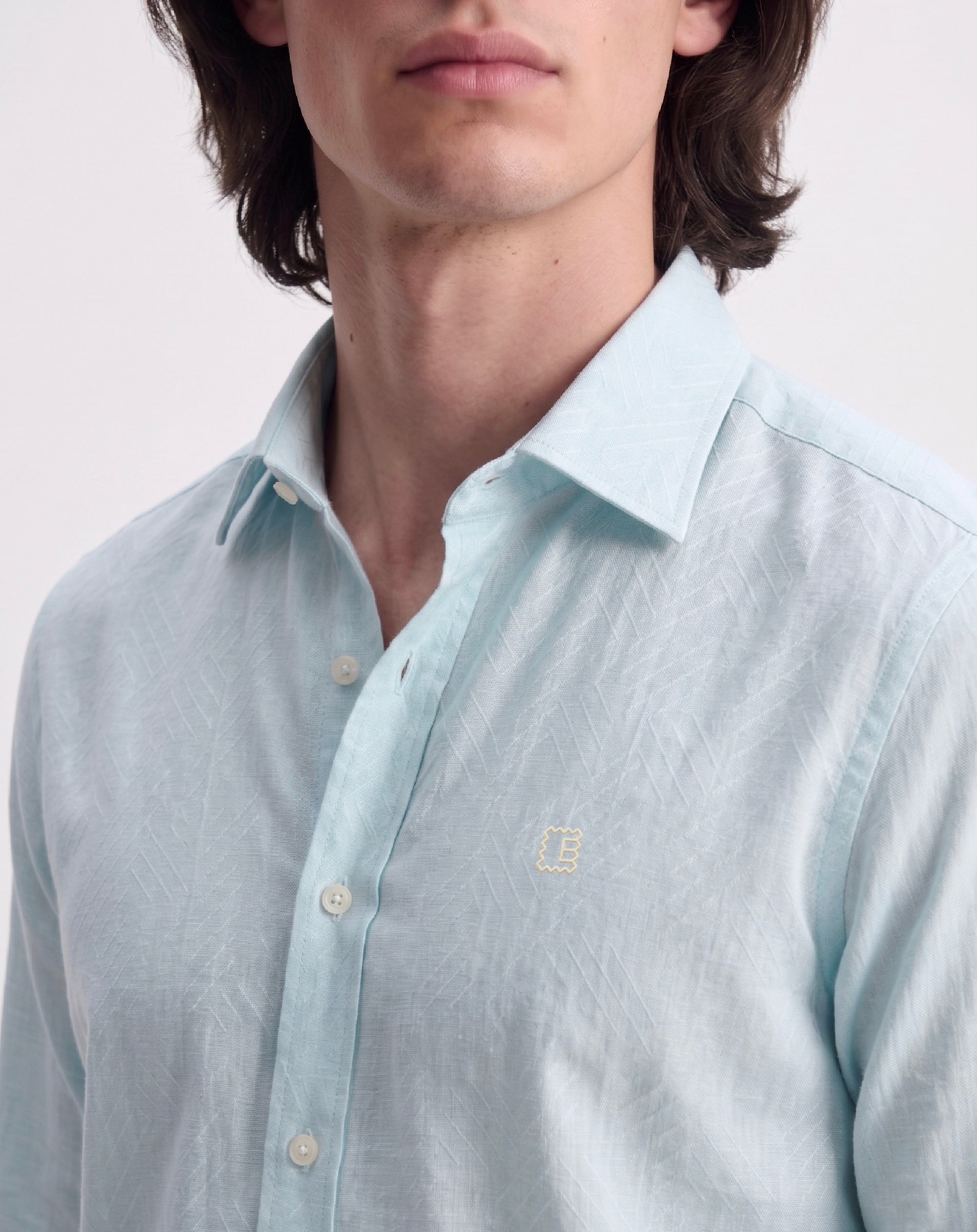Palladio Linen Jacquard Shirt