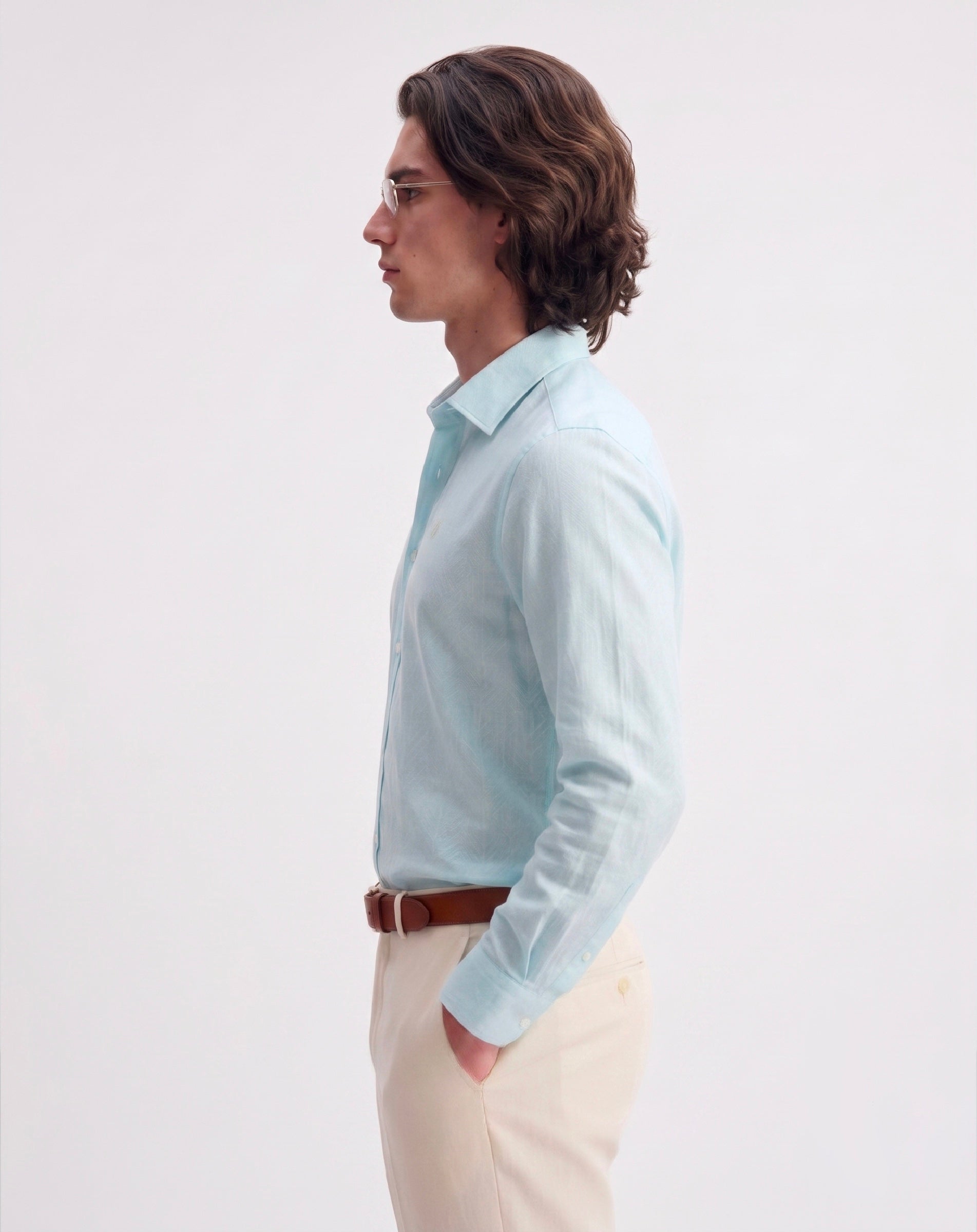 Palladio Linen Jacquard Shirt