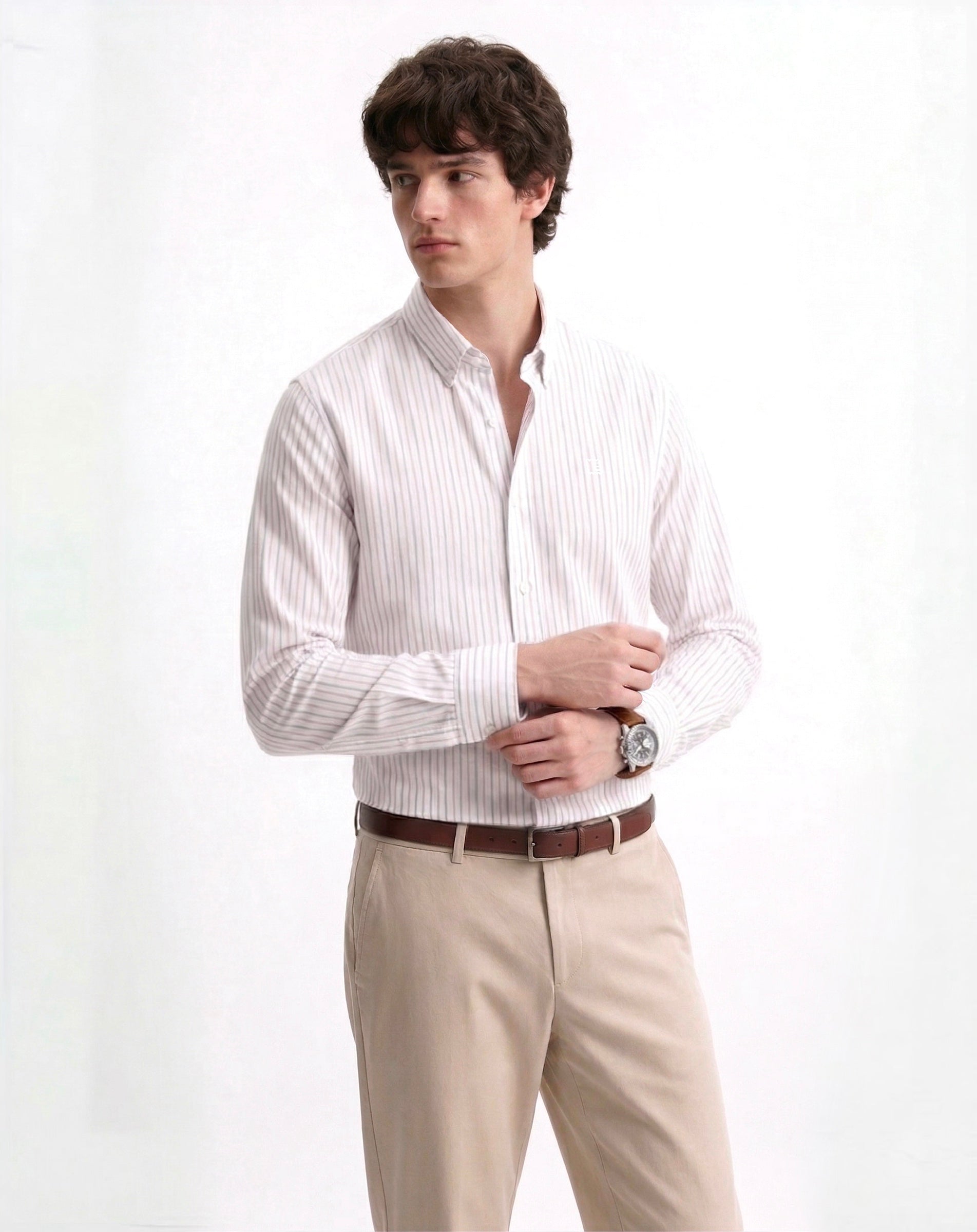 Bianco Linen Stripes