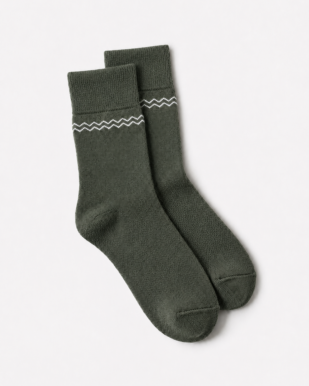 Signature Supima Socks - Olive Green